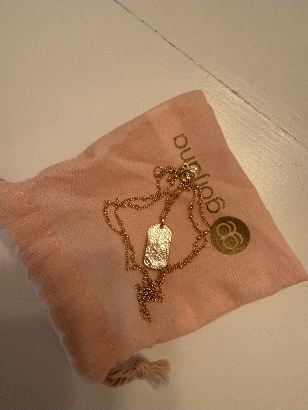 Gorjana Dog Tag Pendant Necklace